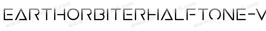 EarthOrbiterHalftone-vzlZ字体转换
