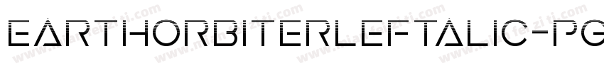 EarthOrbiterLeftalic-PgEP字体转换