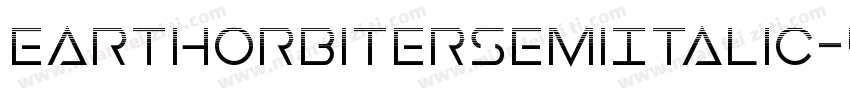 EarthOrbiterSemiItalic-4OzY字体转换