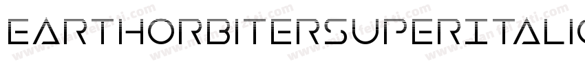 EarthOrbiterSuperItalic-0eAr字体转换