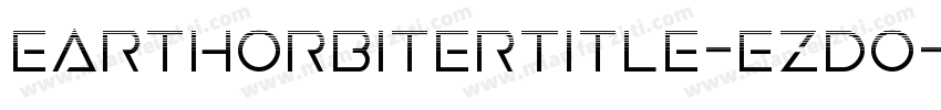 EarthOrbiterTitle-ezdO字体转换