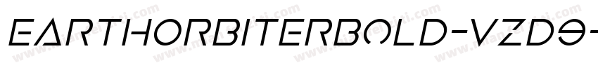 EarthOrbiterBold-vzD9字体转换