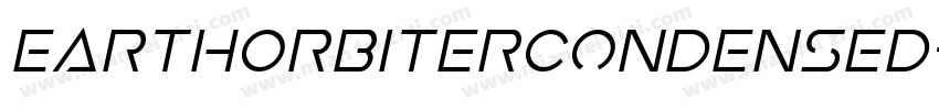 EarthOrbiterCondensed-nzeV字体转换