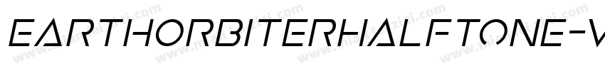 EarthOrbiterHalftone-vzlZ字体转换