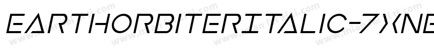 EarthOrbiterItalic-7xnE字体转换