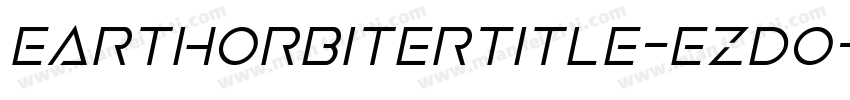 EarthOrbiterTitle-ezdO字体转换