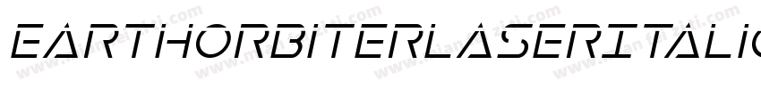 EarthOrbiterLaserItalic-dzml字体转换