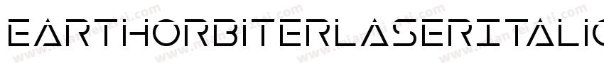 EarthOrbiterLaserItalic-dzml字体转换
