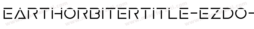 EarthOrbiterTitle-ezdO字体转换