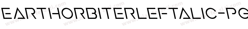 EarthOrbiterLeftalic-PgEP字体转换