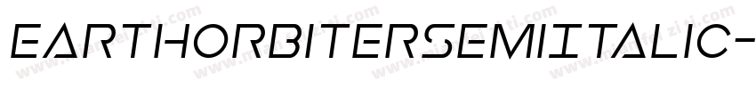 EarthOrbiterSemiItalic-4OzY字体转换