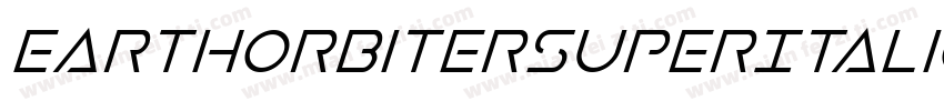 EarthOrbiterSuperItalic-0eAr字体转换