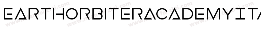 EarthOrbiterAcademyItalic-2aJo字体转换