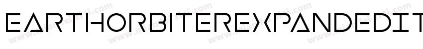 EarthOrbiterExpandedItalic-MPep字体转换