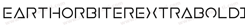 EarthOrbiterExtraBoldItalic-EMdg字体转换