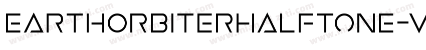 EarthOrbiterHalftone-vzlZ字体转换