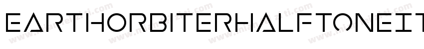 EarthOrbiterHalftoneItalic-wzn2字体转换