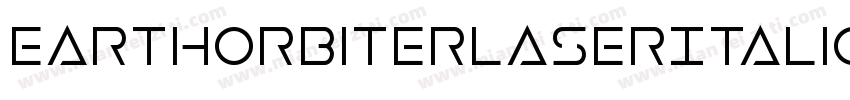 EarthOrbiterLaserItalic-dzml字体转换