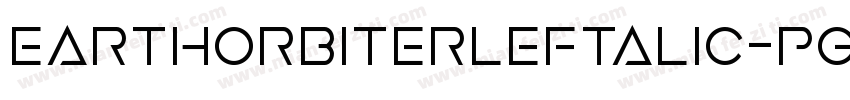 EarthOrbiterLeftalic-PgEP字体转换
