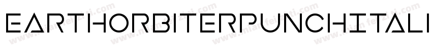 EarthOrbiterPunchItalic-ozaq字体转换