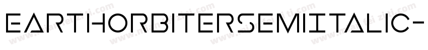 EarthOrbiterSemiItalic-4OzY字体转换
