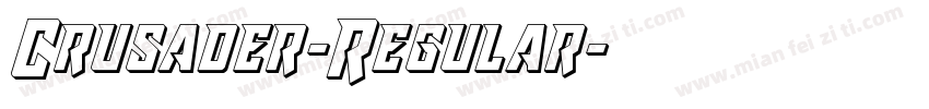 Crusader-Regular字体转换
