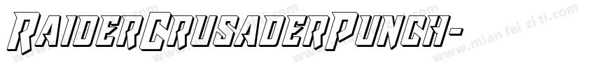 RaiderCrusaderPunch字体转换