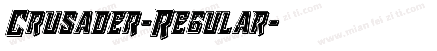 Crusader-Regular字体转换