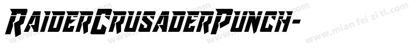 RaiderCrusaderPunch字体转换
