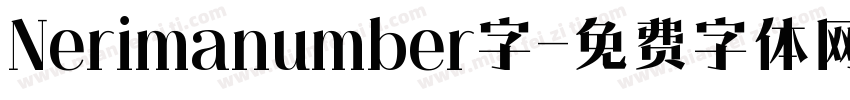 Nerimanumber字字体转换