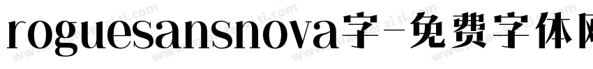 roguesansnova字字体转换