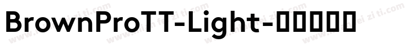 BrownProTT-Light字体转换