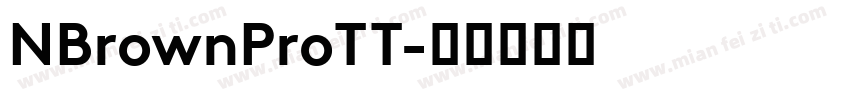 NBrownProTT字体转换
