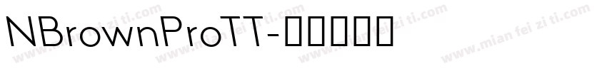 NBrownProTT字体转换
