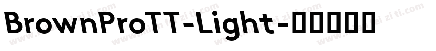 BrownProTT-Light字体转换