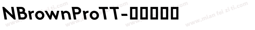 NBrownProTT字体转换