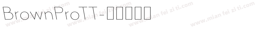 BrownProTT字体转换