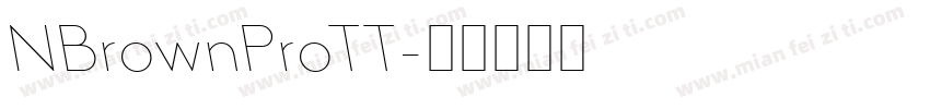 NBrownProTT字体转换