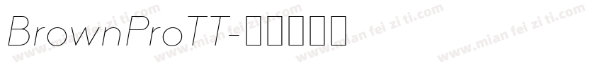 BrownProTT字体转换