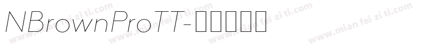 NBrownProTT字体转换