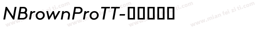 NBrownProTT字体转换