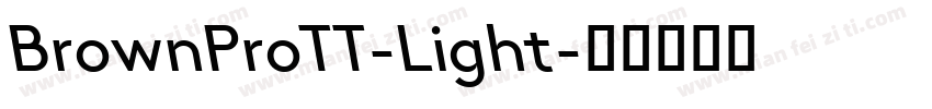 BrownProTT-Light字体转换