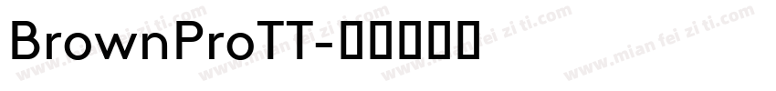 BrownProTT字体转换