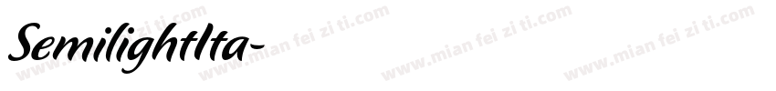 SemilightIta字体转换
