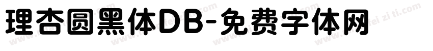 理杏圆黑体DB字体转换