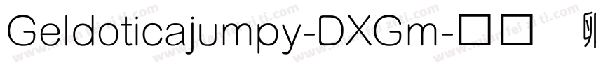 Geldoticajumpy-DXGm字体转换