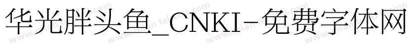华光胖头鱼_CNKI字体转换