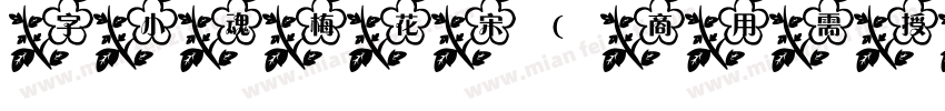 字小魂梅花宋(商用需授权)字体转换