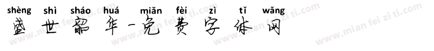 盛世韶华字体转换