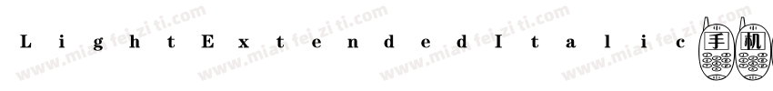 LightExtendedItalic手机版字体转换